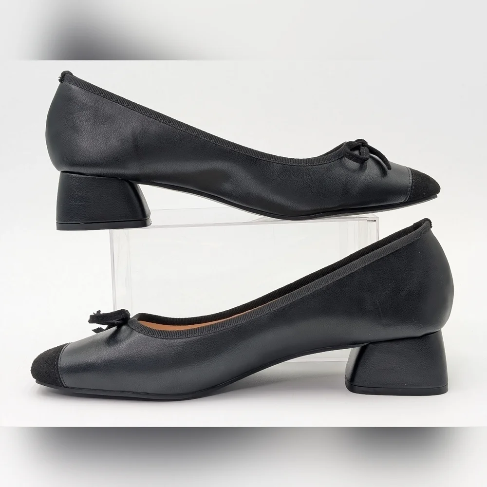 NWOT C. Paravano Toe Bowknot Ballet Flats Size US 8.5 EU 39 - Picture 4 of 16